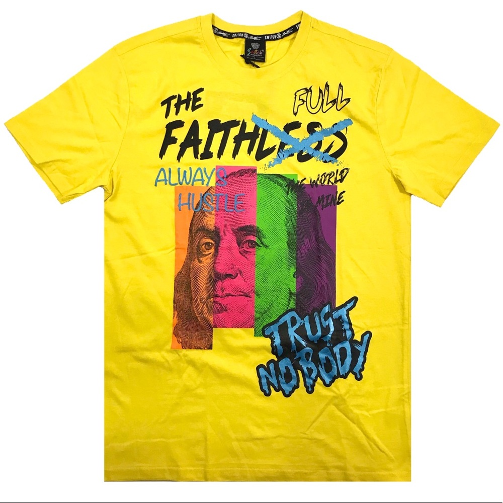 Men’s “Franklin” T-Shirt. Sizes M, L, and XL.